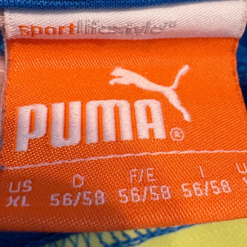 Puma Golf Mens XL Blue Quarter Zip Pullover Performance Sweatshirt 563072